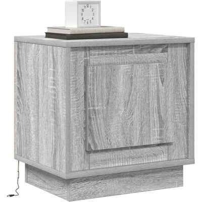 Vidaxl Sonoma Madera Grijs Nachtkastje - Nightstand Vidaxl Sonoma Madera Grijs Nachtkastje - Nightstand