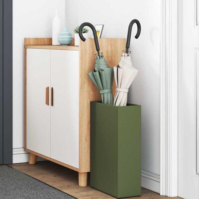 vidaXL Regen paraplu standaard Olijfgroen 28 x 12 x 41 cm Staal vidaXL Regen paraplu standaard Olijfgroen 28 x 12 x 41 cm Staal