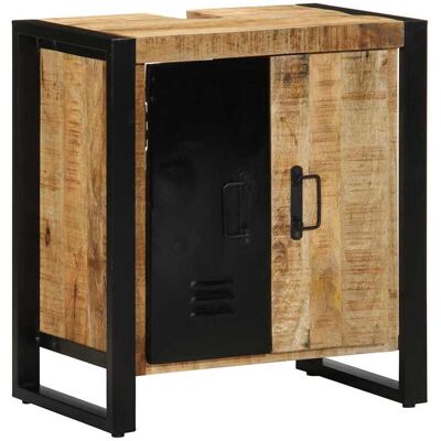 vidaXL Badkamerkast Bruin 55 x 35 x 60 cm Massief Mango Hout vidaXL Badkamerkast Bruin 55 x 35 x 60 cm Massief Mango Hout