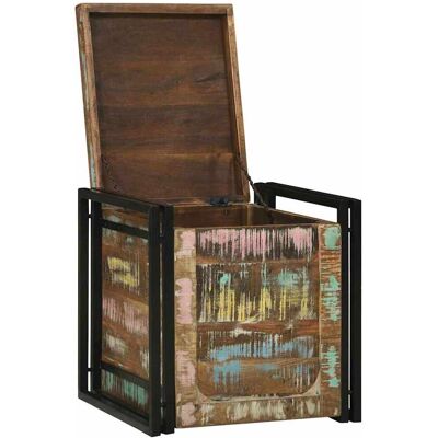 vidaXL Opbergbox met opslag 50 x 50 x 50 cm Massief Gerecycled Hout vidaXL Opbergbox met opslag 50 x 50 x 50 cm Massief Gerecycled Hout