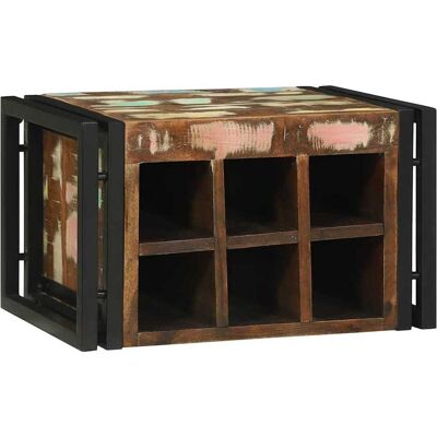 vidaXL Wijnrek 2 pcs 46 x 35 x 27,5 cm Massief Gerecycled Hout vidaXL Wijnrek 2 pcs 46 x 35 x 27,5 cm Massief Gerecycled Hout