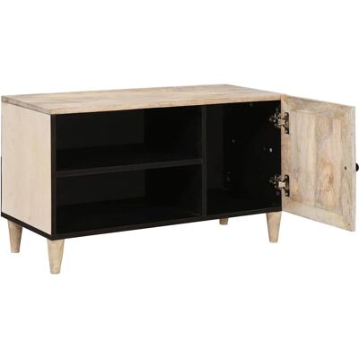 vidaXL TV Eenheden met plank Wit 80 x 33 x 46 cm Bewerkt hout vidaXL TV Eenheden met plank Wit 80 x 33 x 46 cm Bewerkt hout