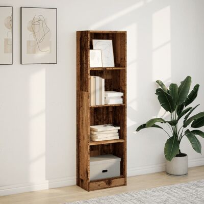 vidaXL Oud Hout 40x24x143 cm Boekenkast - Opbergplank voor Boeken & Media vidaXL Oud Hout 40x24x143 cm Boekenkast - Opbergplank voor Boeken & Media