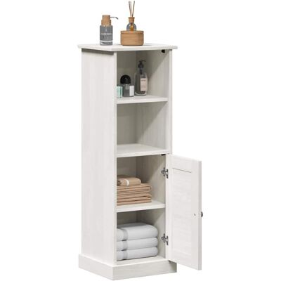 vidaXL Badkamerkast met plank VIGO Wit en Antiek Wit 37 x 34 x 110 cm vidaXL Badkamerkast met plank VIGO Wit en Antiek Wit 37 x 34 x 110 cm