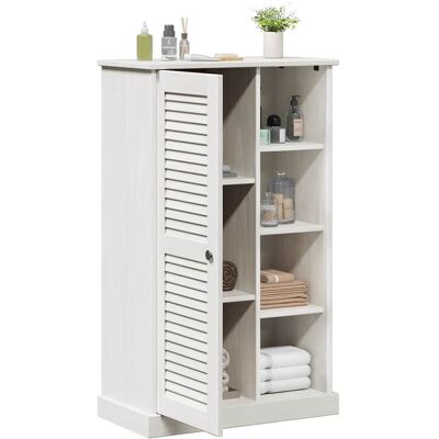 vidaXL Badkamerkast met plank VIGO Wit en Antiek Wit 68 x 34 x 110 cm vidaXL Badkamerkast met plank VIGO Wit en Antiek Wit 68 x 34 x 110 cm