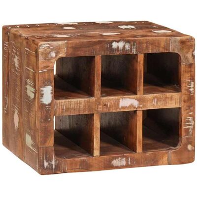 vidaXL Wijnrek Bruin 44 x 30 x 35 cm Massief Gerecycled Hout vidaXL Wijnrek Bruin 44 x 30 x 35 cm Massief Gerecycled Hout