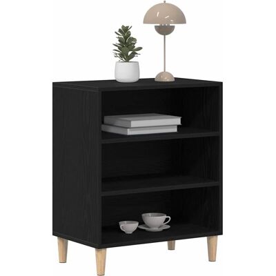 vidaxl zwart eiken dressoir - Sideboard vidaxl zwart eiken dressoir - Sideboard