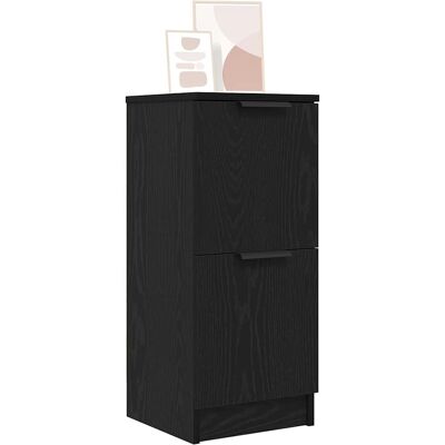 vidaXL Zwart eiken dressoir - Opbergruimte & Decoratie vidaXL Zwart eiken dressoir - Opbergruimte & Decoratie