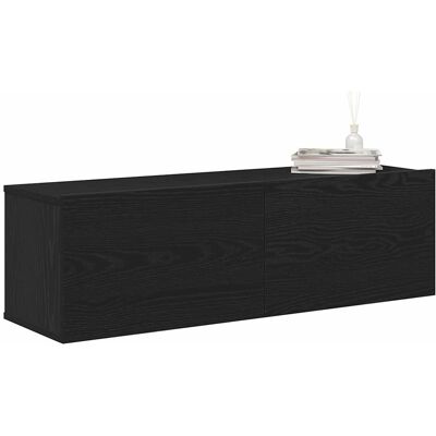 vidaXL Zwart TV-Kastenset 100x30x30.5 cm Modern Style vidaXL Zwart TV-Kastenset 100x30x30.5 cm Modern Style
