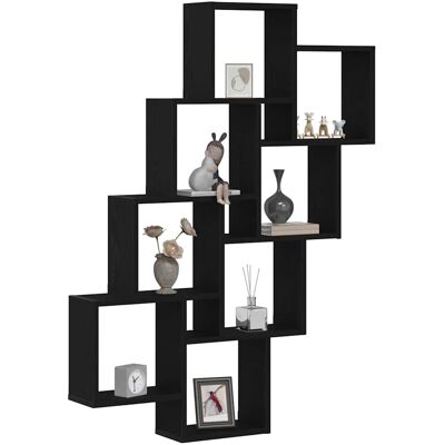 vidaXL Wandplank Zwart - Wandplank vidaXL Wandplank Zwart - Wandplank