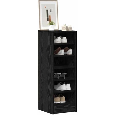 vidaXL Zwart schoenenkast - Modern, Ruimtebesparend, 6 planken vidaXL Zwart schoenenkast - Modern, Ruimtebesparend, 6 planken