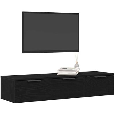 vidaXL Wandplank Zwart - Wandplank vidaXL Wandplank Zwart - Wandplank