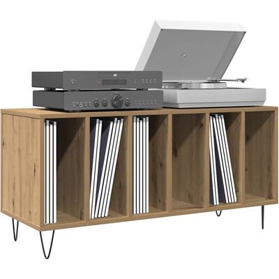 VIDAXL Houten opbergkast - 100x38x48 cm - Bruin - Rechthoekig - Moderne opbergoplossing VIDAXL Houten opbergkast - 100x38x48 cm - Bruin - Rechthoekig - Moderne opbergoplossing