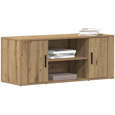 vidaXL TV Kast Artisan Eiken - Modern, Praktisch, Gemakkelijk te Monteren - TV Stand vidaXL TV Kast Artisan Eiken - Modern, Praktisch, Gemakkelijk te Monteren - TV Stand