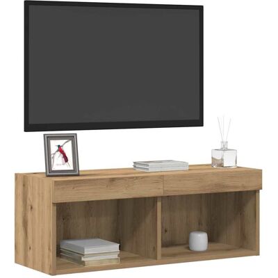 VidaXL Wandgemonteerde TV-kast - Roble Artesano - 80x30x30 cm VidaXL Wandgemonteerde TV-kast - Roble Artesano - 80x30x30 cm
