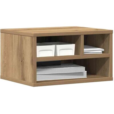 VIDAXL Ondersteuning voor Printer Eiken Hout 40x32x22,5 cm Gemixt Hout - Printer Standaard VIDAXL Ondersteuning voor Printer Eiken Hout 40x32x22,5 cm Gemixt Hout - Printer Standaard