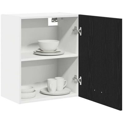 vidaXL Keukenkastenset - Modern, Zwart Eiken-Optiek, 50x31x60cm - Keukenkastenset vidaXL Keukenkastenset - Modern, Zwart Eiken-Optiek, 50x31x60cm - Keukenkastenset