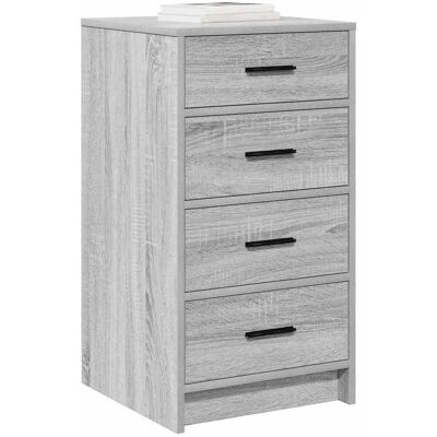 vidaXL Grijze Sonoma Rechthoekige Dressoir - Sideboard vidaXL Grijze Sonoma Rechthoekige Dressoir - Sideboard