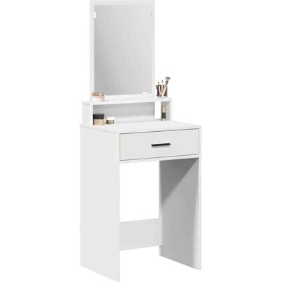 vidaXL Witte MDF 50 x 41 x 140 cm Moderne Rechthoekige Make-up Tafel vidaXL Witte MDF 50 x 41 x 140 cm Moderne Rechthoekige Make-up Tafel