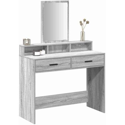 vidaXL Sonoma Grijze Kaptafel - Vanity Table vidaXL Sonoma Grijze Kaptafel - Vanity Table