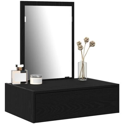 vidaXL Zwarte Eiken Make-up Tafel vidaXL Zwarte Eiken Make-up Tafel