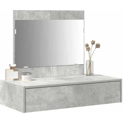 Vidaxl Grijze Betonnen Wandgemonteerde Kaptafel Vidaxl Grijze Betonnen Wandgemonteerde Kaptafel