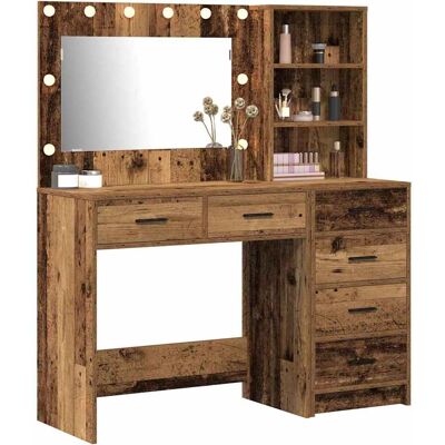 vidaXL Set von 2 Altes Holz Holz Altes Holz Rustikales Highboard Brown - Highboard vidaXL Set von 2 Altes Holz Holz Altes Holz Rustikales Highboard Brown - Highboard