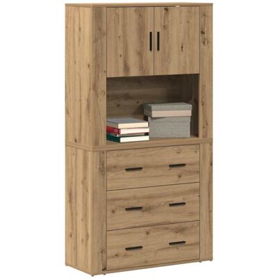 vidaXL Bruine Moderne Dressoir - Dressoir/Kast vidaXL Bruine Moderne Dressoir - Dressoir/Kast