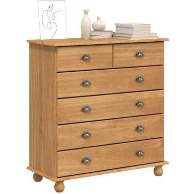 Vidaxl - askim - Dennenhout - 91x40x95.5 cm - Dresser Vidaxl - askim - Dennenhout - 91x40x95.5 cm - Dresser