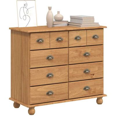 vidaXL Ladekast ASKIM Bruin 91 x 40 x 79 cm Massief grenenhout vidaXL Ladekast ASKIM Bruin 91 x 40 x 79 cm Massief grenenhout