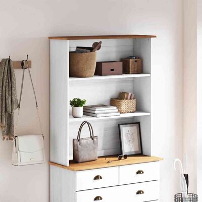 VidaXL Buffet en Dressoir - Wit, Eiken - Modern Minimalistisch - Buffets en Kasten VidaXL Buffet en Dressoir - Wit, Eiken - Modern Minimalistisch - Buffets en Kasten