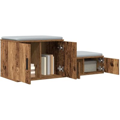 Vidaxl rustieke houten opbergrek 118x41x40 cm Vidaxl rustieke houten opbergrek 118x41x40 cm