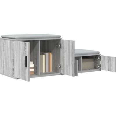 Vidaxl Sonoma Grijs Opbergkast - Storage Cabinet Vidaxl Sonoma Grijs Opbergkast - Storage Cabinet