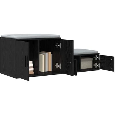 Vidaxl Zwart Opbergkast 103x41x40 cm Vidaxl Zwart Opbergkast 103x41x40 cm