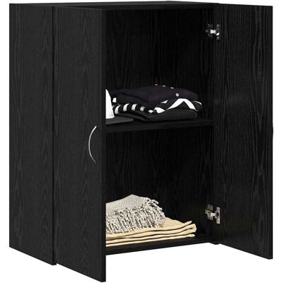 vidaXL Kantoorkast Zwart eiken 70 x 32 x 77.5 cm Bewerkt hout vidaXL Kantoorkast Zwart eiken 70 x 32 x 77.5 cm Bewerkt hout