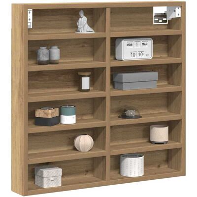 Vidaxl Rustieke Wandgemonteerde Eikenkast - Vitrine Cabinet Artisan Roble 60x8.5x58 cm Vidaxl Rustieke Wandgemonteerde Eikenkast - Vitrine Cabinet Artisan Roble 60x8.5x58 cm