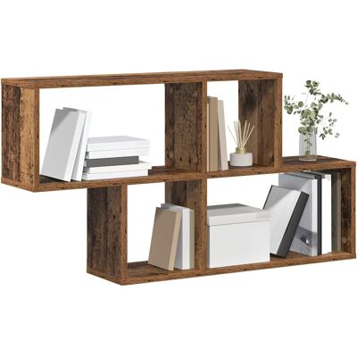 vidaXL Wandplank met plank Wandgemonteerd Bruin Bewerkt hout vidaXL Wandplank met plank Wandgemonteerd Bruin Bewerkt hout