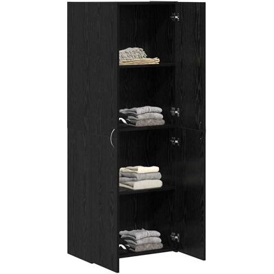 vidaXL Kantoorkast Zwart Eiken 60 x 32 x 152,5 cm Bewerkt hout vidaXL Kantoorkast Zwart Eiken 60 x 32 x 152,5 cm Bewerkt hout