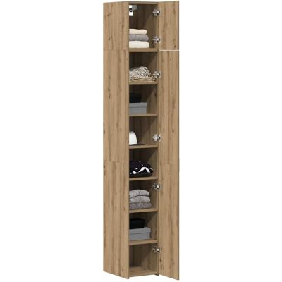 vidaXL 2-delige opbergkast met planken 2 pcs Artisanaal eiken vidaXL 2-delige opbergkast met planken 2 pcs Artisanaal eiken