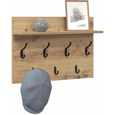 vidaXL Wandgemonteerde kapstok Muurmontage Artisan Eiken Bewerkt hout vidaXL Wandgemonteerde kapstok Muurmontage Artisan Eiken Bewerkt hout