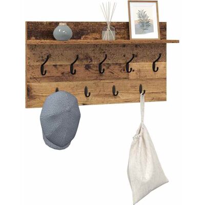 vidaXL Wandgemonteerde kapstok Oudhout 80 x 40 x 12 cm Bewerkt hout vidaXL Wandgemonteerde kapstok Oudhout 80 x 40 x 12 cm Bewerkt hout