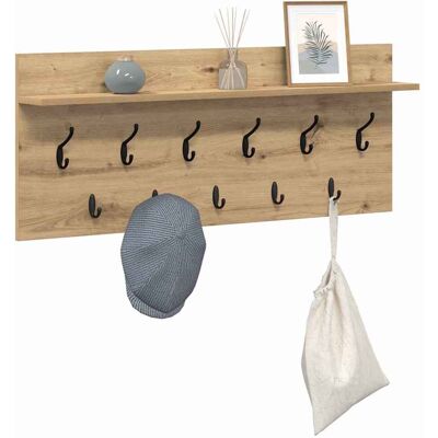 vidaXL Wandgemonteerde kapstok Muurmontage Artisan Eiken Bewerkt hout vidaXL Wandgemonteerde kapstok Muurmontage Artisan Eiken Bewerkt hout