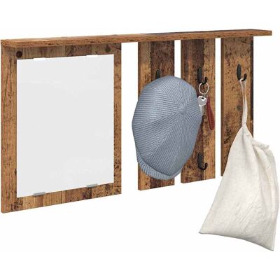 vidaXL Wandgemonteerde kapstok Oud hout 85 x 10 x 45 cm Bewerkt hout vidaXL Wandgemonteerde kapstok Oud hout 85 x 10 x 45 cm Bewerkt hout
