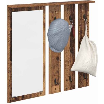 vidaXL Wandgemonteerde kapstok Oud hout 84 x 10 x 80 cm Bewerkt hout vidaXL Wandgemonteerde kapstok Oud hout 84 x 10 x 80 cm Bewerkt hout