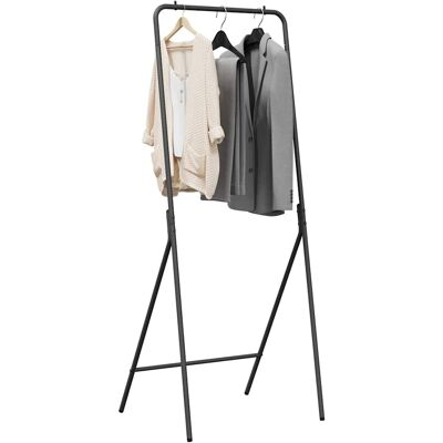 vidaXL Kledingrek Zwart 60 x 53 x 155 cm Staal vidaXL Kledingrek Zwart 60 x 53 x 155 cm Staal
