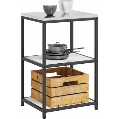 vidaXL Keukenplankeenheid HATTEM Wit 60 x 50 x 92 cm Staal vidaXL Keukenplankeenheid HATTEM Wit 60 x 50 x 92 cm Staal