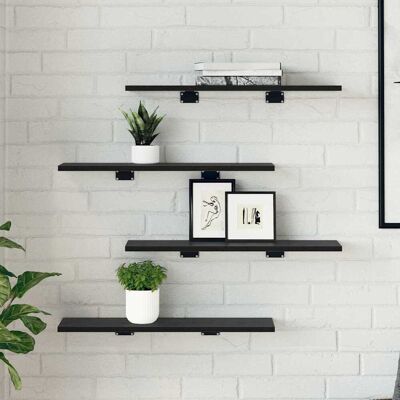 vidaXL Boekenplank Bord 3-laags 4 st 60 x 20 x 1,5 cm Bewerkt hout vidaXL Boekenplank Bord 3-laags 4 st 60 x 20 x 1,5 cm Bewerkt hout