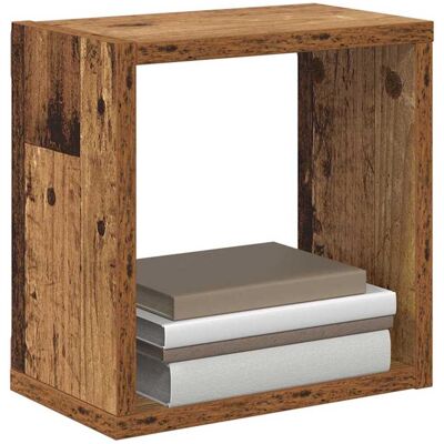 vidaXL Wandschappen met plank Wandgemonteerd Oudhout Bewerkt hout vidaXL Wandschappen met plank Wandgemonteerd Oudhout Bewerkt hout