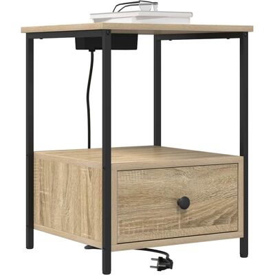 vidaXL Nachtkastje 2 pcs Sonoma Eiken 42 x 41 x 56 cm Bewerkt hout vidaXL Nachtkastje 2 pcs Sonoma Eiken 42 x 41 x 56 cm Bewerkt hout