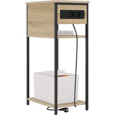 vidaXL Nachtkastje Sonoma Eiken 41 x 28 x 76 cm Bewerkt hout vidaXL Nachtkastje Sonoma Eiken 41 x 28 x 76 cm Bewerkt hout